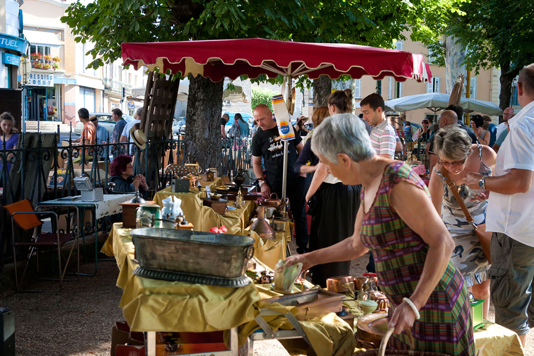 Flea market in Villefranche