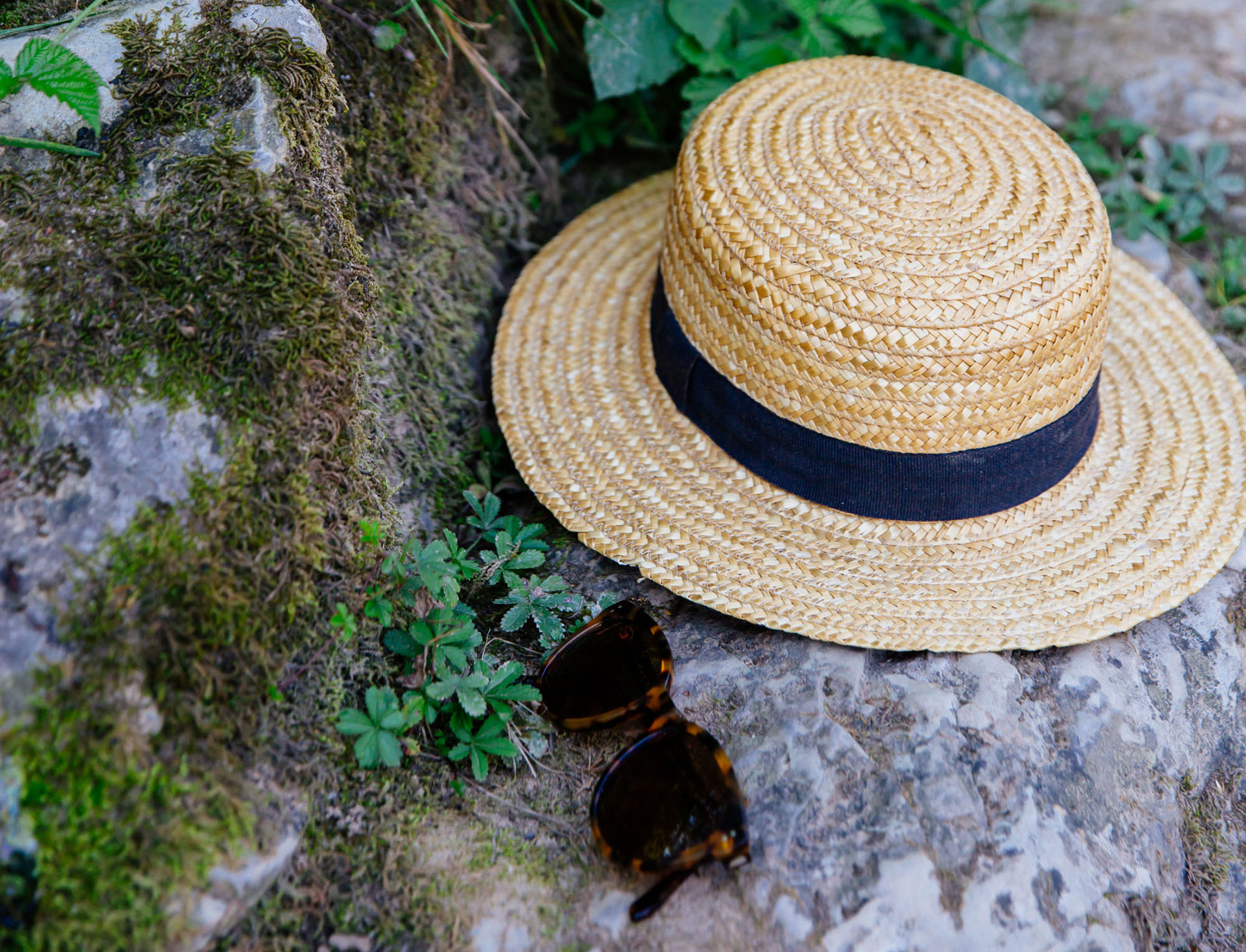 Hat and sunglasses