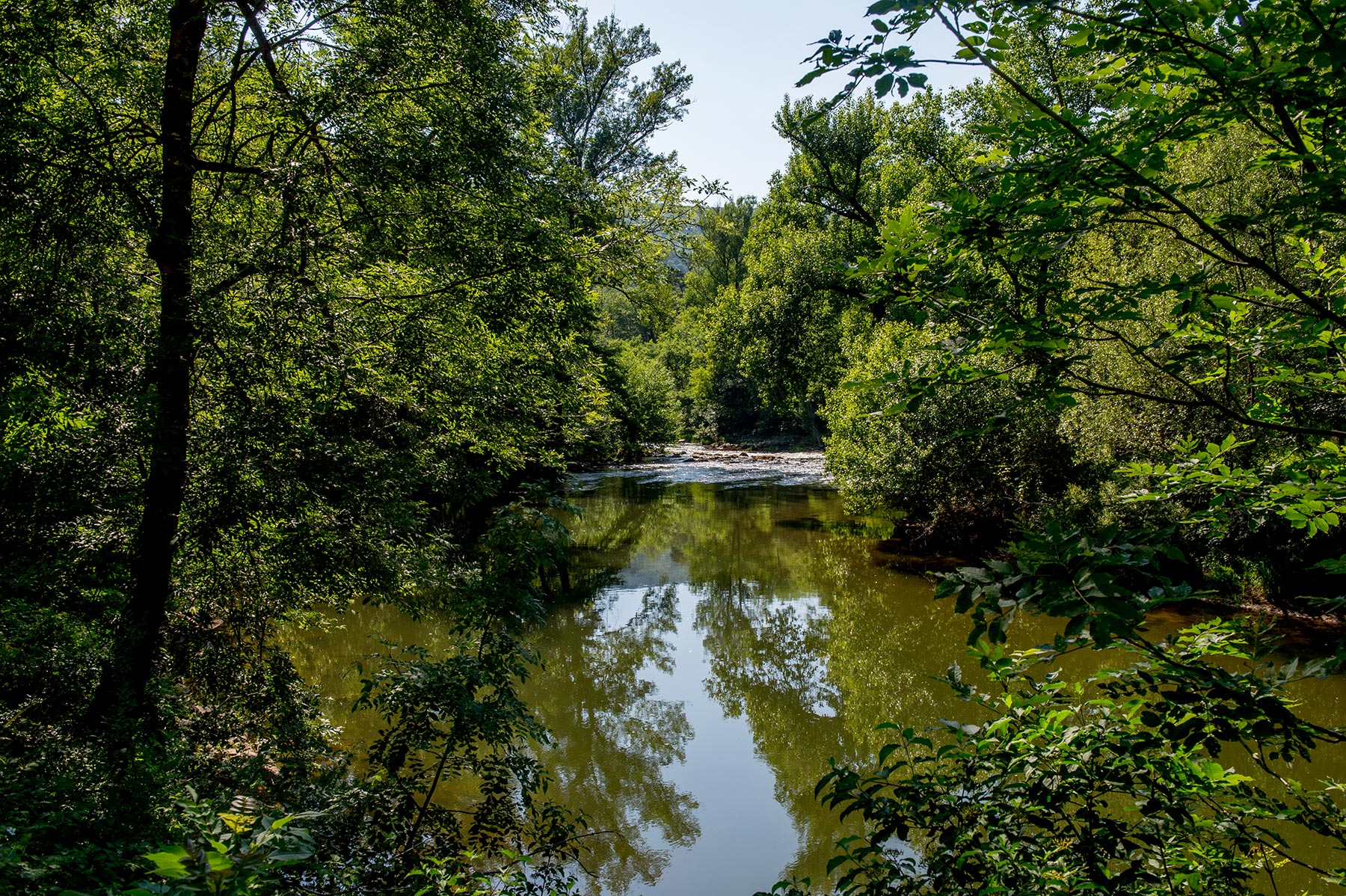 The Aveyron river at Monteils