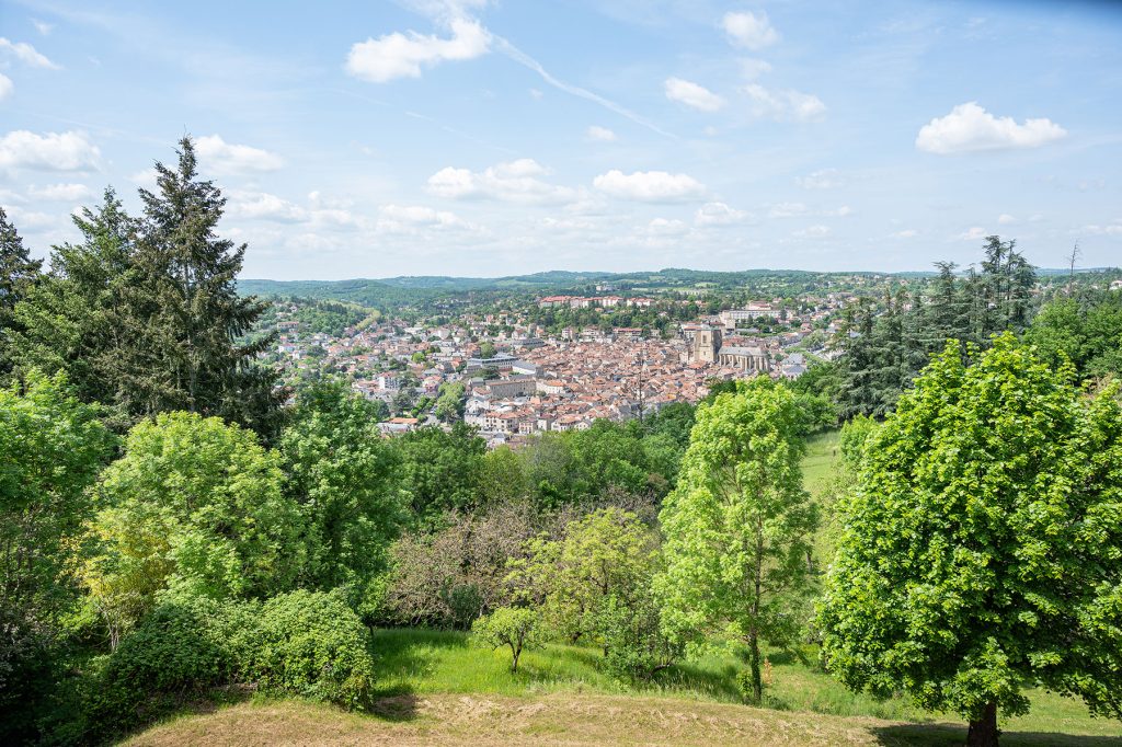 Uitzichtpunt van de calvarieberg van Villefranche de Rouergue