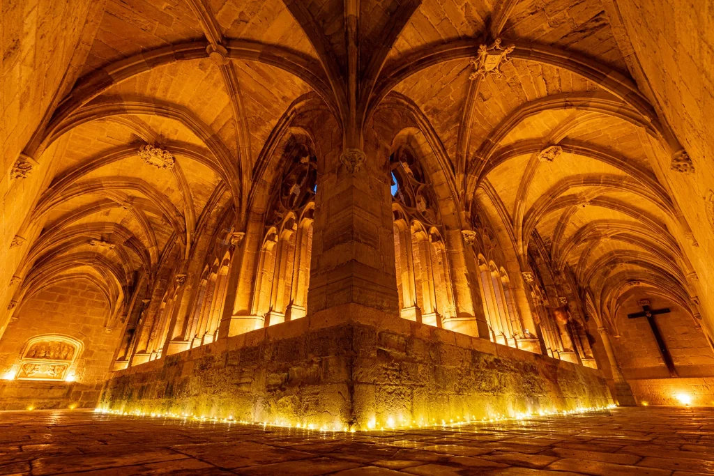 Night visit of the Chartreuse Saint-Sauveur monastery