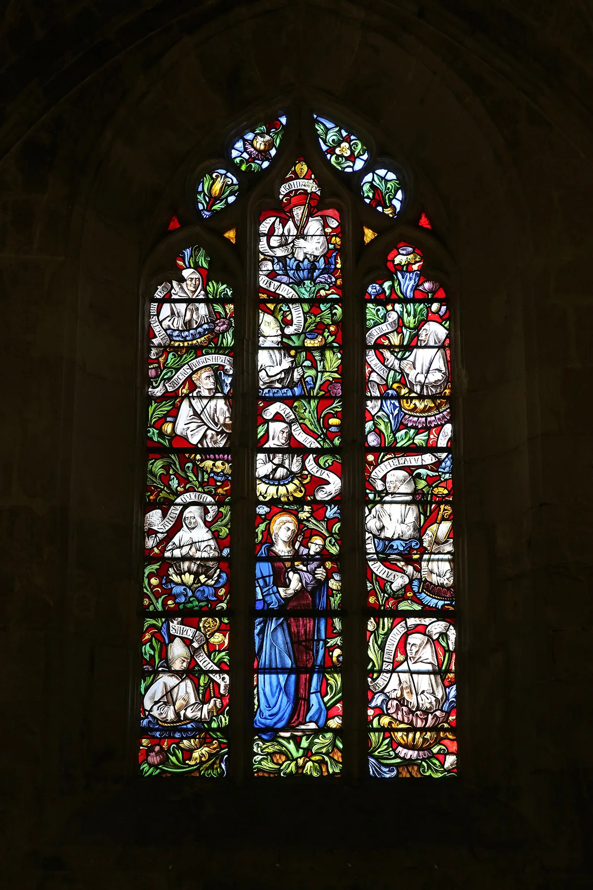 Vitraux de la chapelle, chartreuse Saint-Sauveur