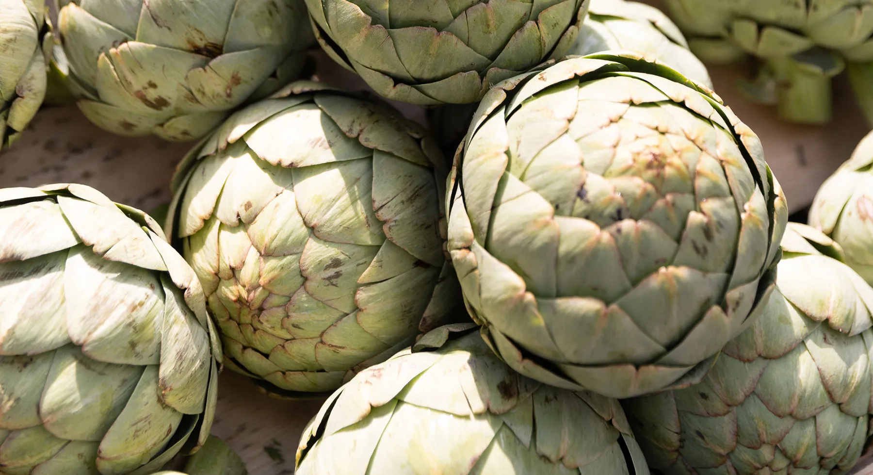 Alcachofas en el mercado