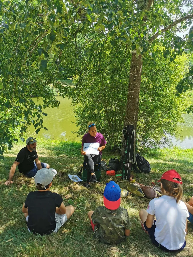 Actividades de pesca para niños.