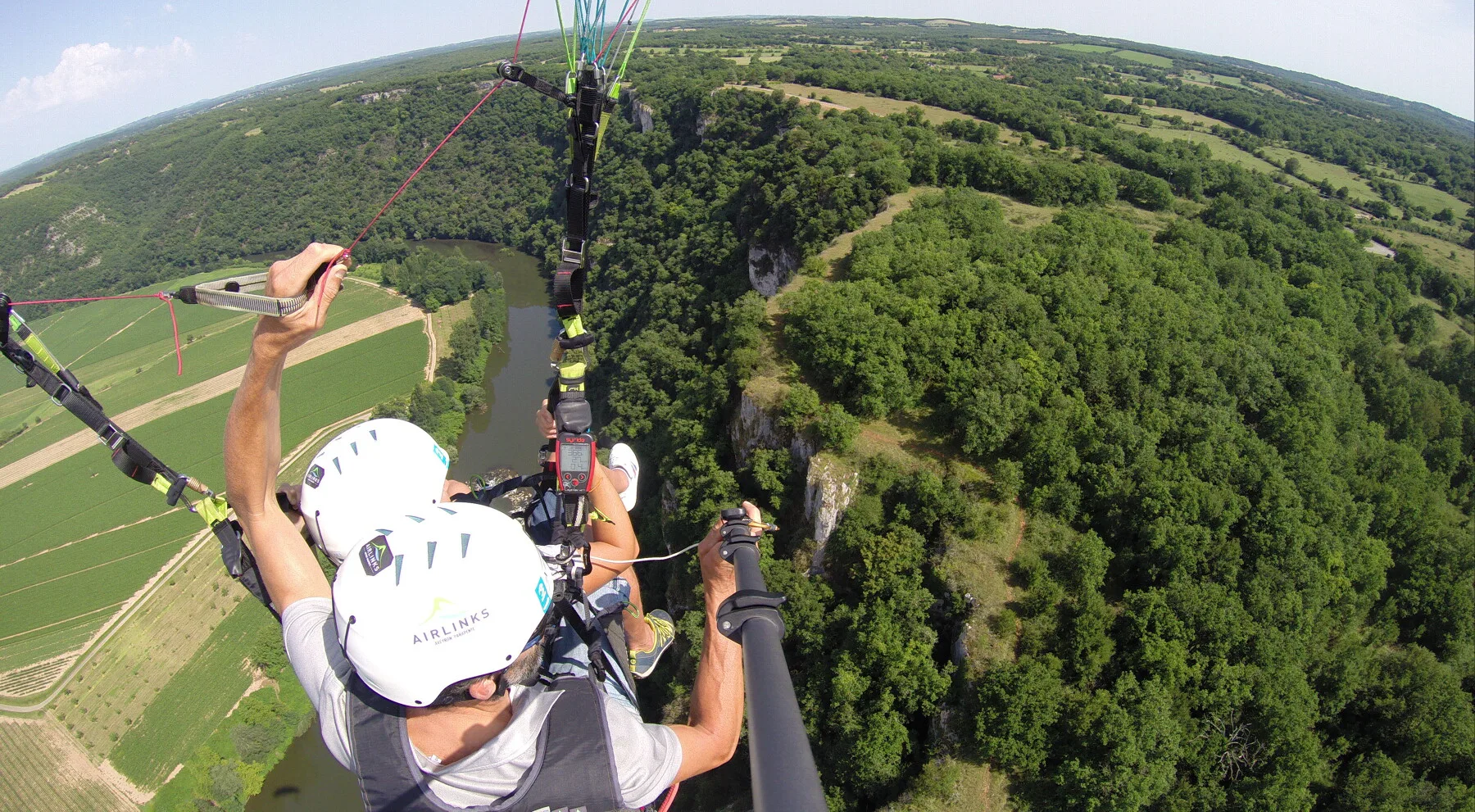 Parapente vallée du Lot