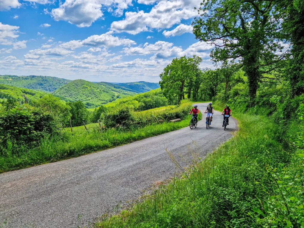 Circuit vélo des plus beaux villages de France à Najac