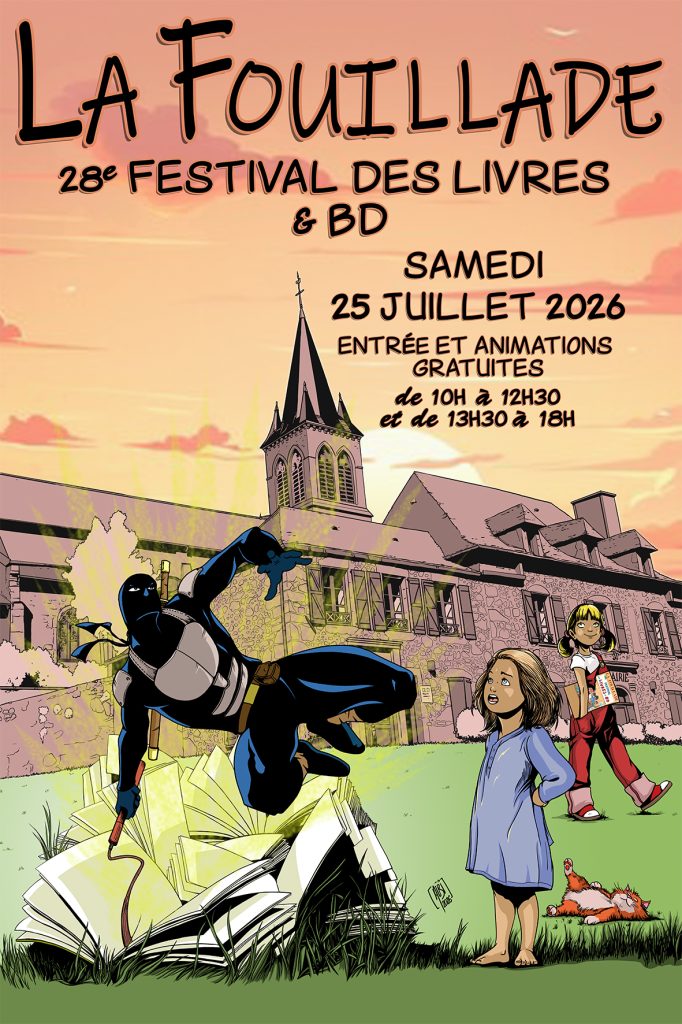 Affiche festival BD et livres La Fouillade