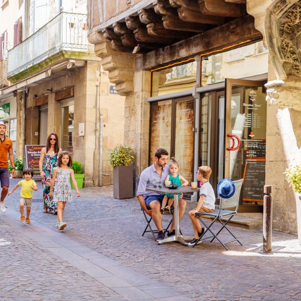 Rue Marcellin Fabre à Villefranche de Rouergue