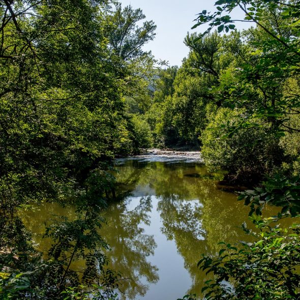La rivière Aveyron à Monteils