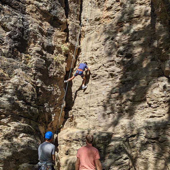 Escalade au Roc du Gorb
