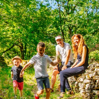 Family hike Aveyron