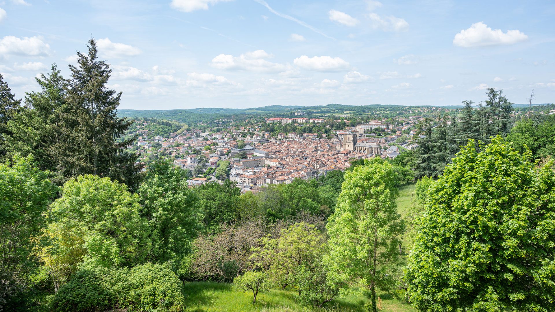 Uitzichtpunt van de calvarieberg van Villefranche de Rouergue