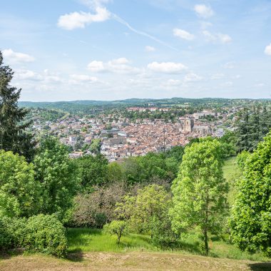 Uitzichtpunt van de calvarieberg van Villefranche de Rouergue