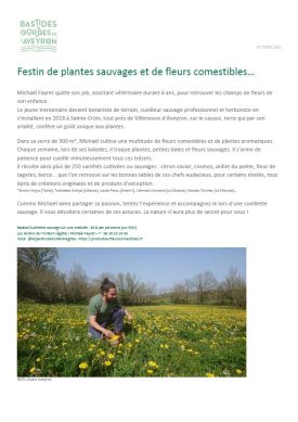 Brève 2023 – Festin de plantes sauvages et de fleurs comestibles…