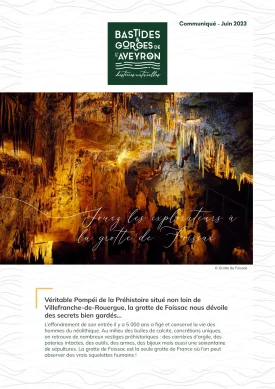 CP 2023 - Jouez les explorateurs à la grotte de Foissac
