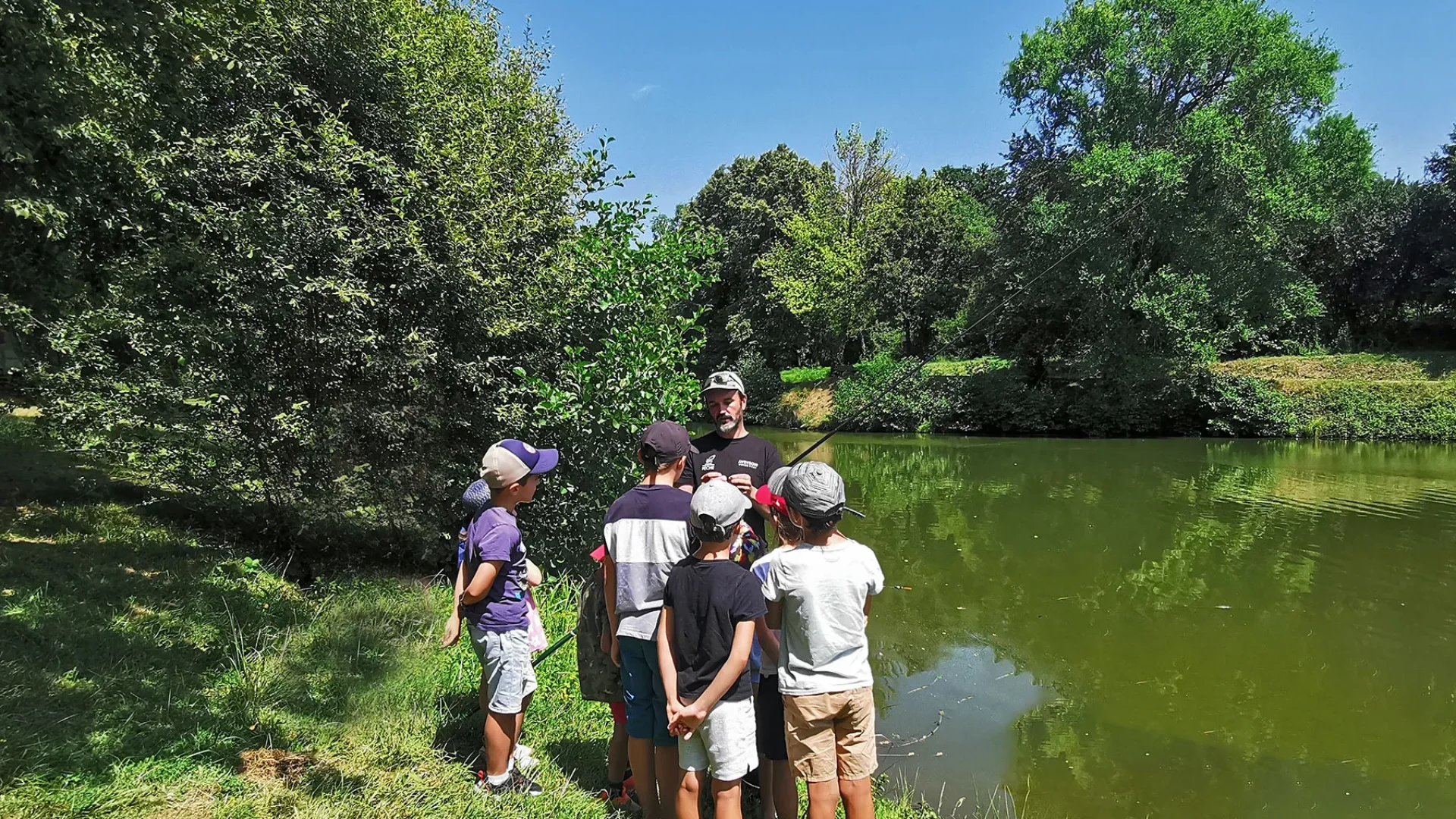 Actividades de pesca para niños.