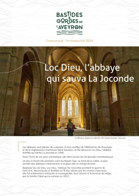 CP 2024 – Loc Dieu, l’abbaye qui sauva la Joconde