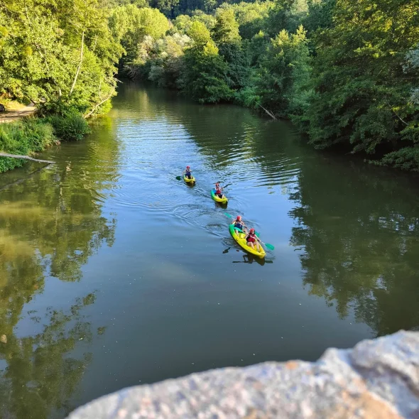 Canoë : activité quand il fait chaud en Aveyron