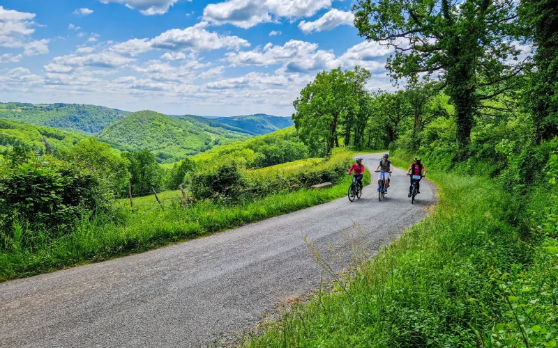 Circuit vélo des plus beaux villages de France à Najac