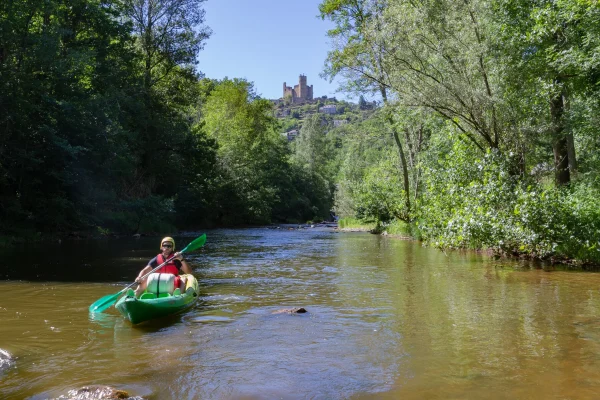 Canoë à Najac, Aveyron