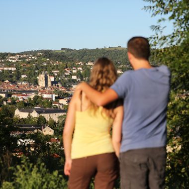 Gezicht op Villefranche vanuit Rouergue