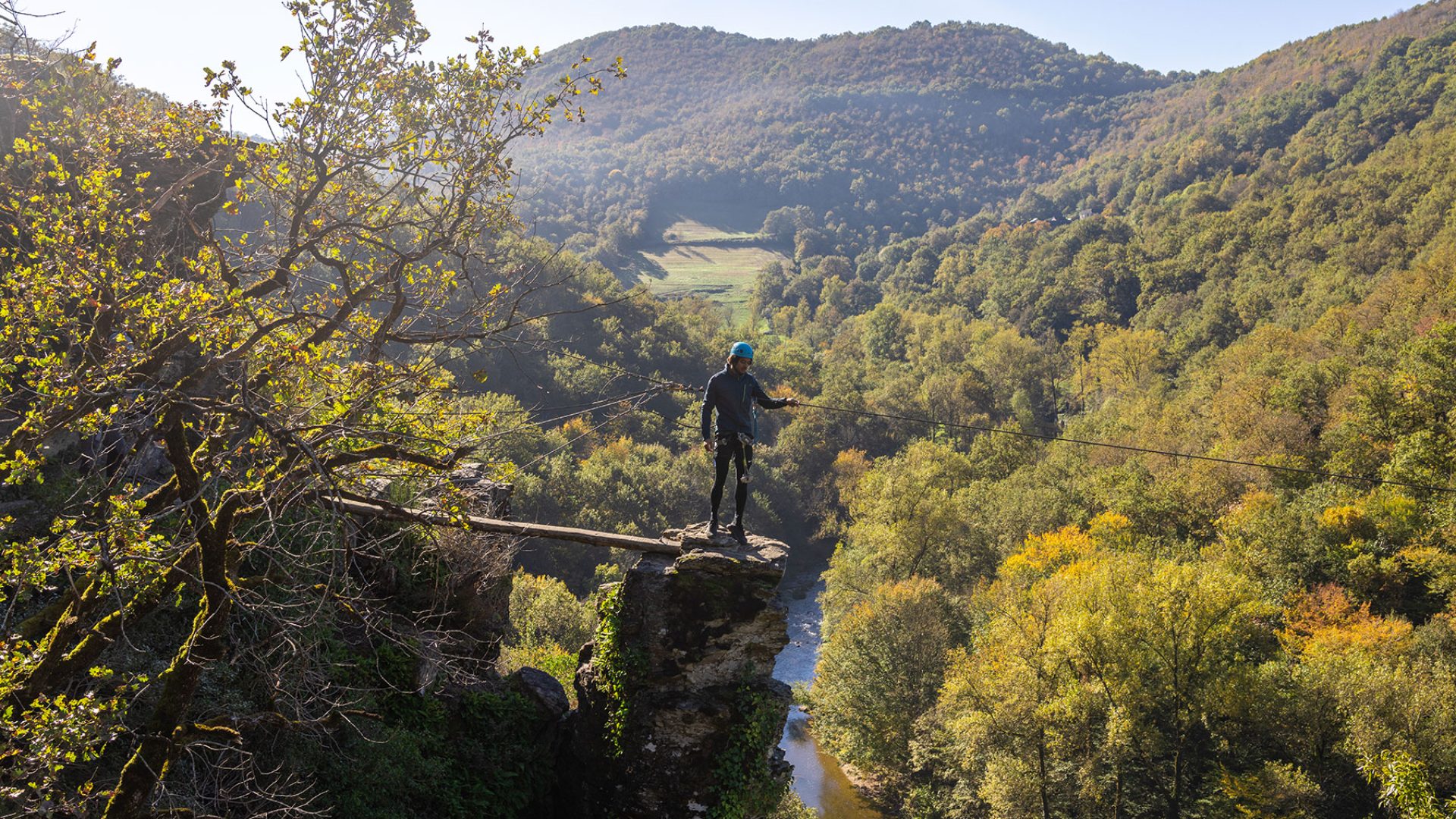 Boomklimmen in Najac